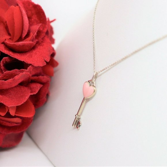 Tiffany & Co. Jewelry - Authentic TIFFANY & Co.Sterling Silver Pink Enamel